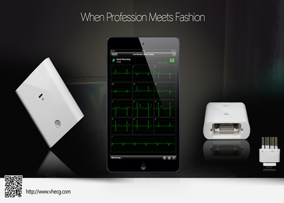 Wireless Home ECG Machine For iPad , Resting Electrocardiogram Test