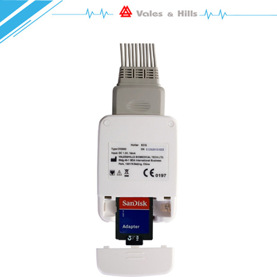 Smart tenu dans la main 24 enregistreurs de Holter ECG d'heure avec la certification de la CE, CV3000