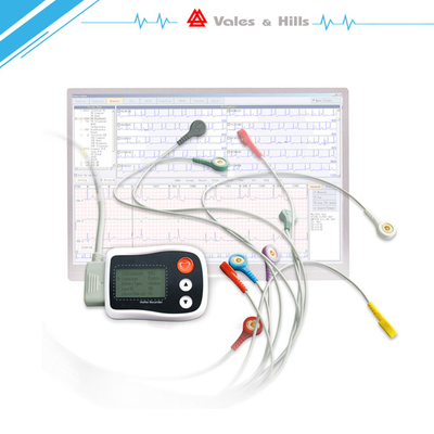 Enregistreur médical de Holter ECG de la Manche de LED 3 avec la procédure d'analyse 75 * 55 * 16 millimètres