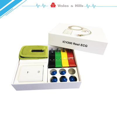 Dispositif sans fil d'IPad ECG avec la banane 4,0 d'accessoires d'Ecg CE de câble de 10 avances