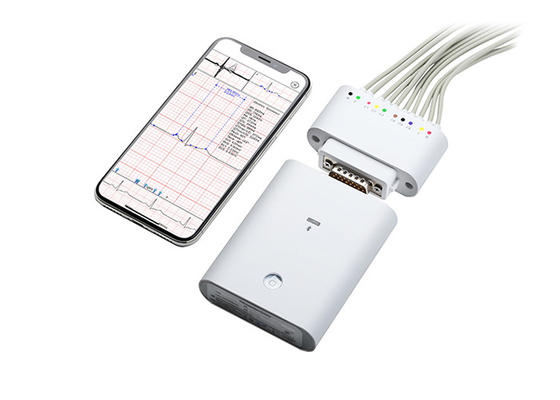 Enregistreur blanc de Plactis de dispositif de surveillance d'Iphone Ecg avec Bluetooth sans fil
