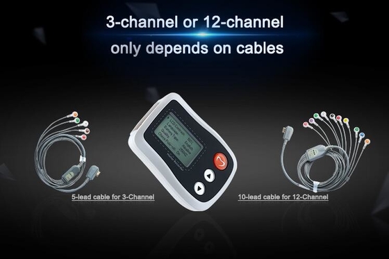 Ambulatory blanc ECG surveillant 24 - 72 heures détectant le moniteur futé de Holter