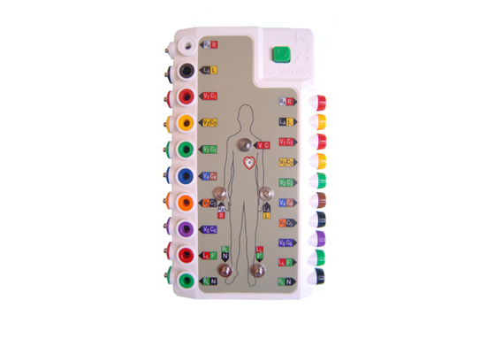 Simulateur patient de la connexion ECG d'IOS Bluetooth pour le moniteur de blanc de fibrillation auriculaire