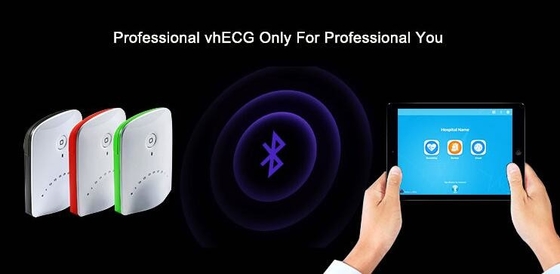 Bluetooth ECG sans fil usinent les enregistreurs en plastique colorés pour l'IOS